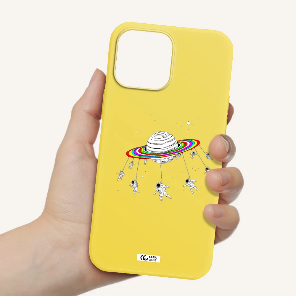 Pluto Rainbow Apple iPhone 13 Pro Silicone canary yellow Case