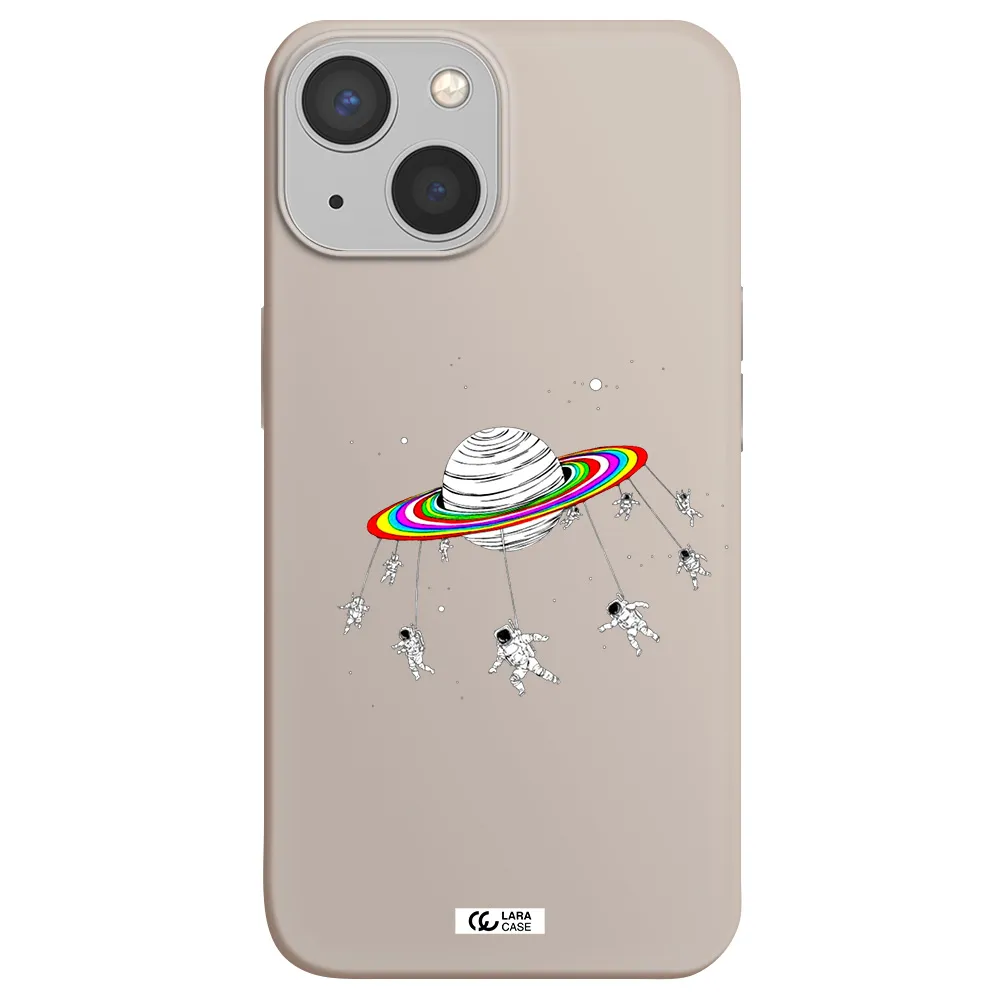 Pluto Rainbow Apple iPhone 13 Silicone Stone Case