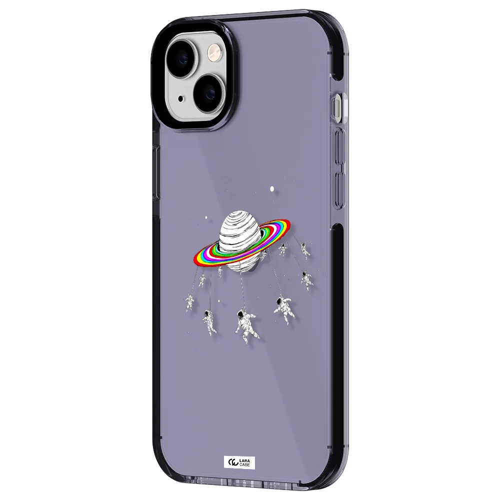 Pluto Rainbow Apple iPhone 14 plus impact Lilac Case