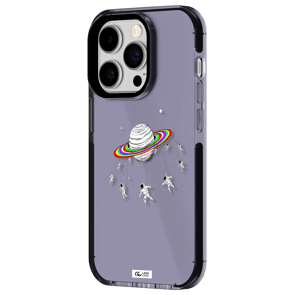 Pluto Rainbow Apple iPhone 14 pro impact Lilac Case