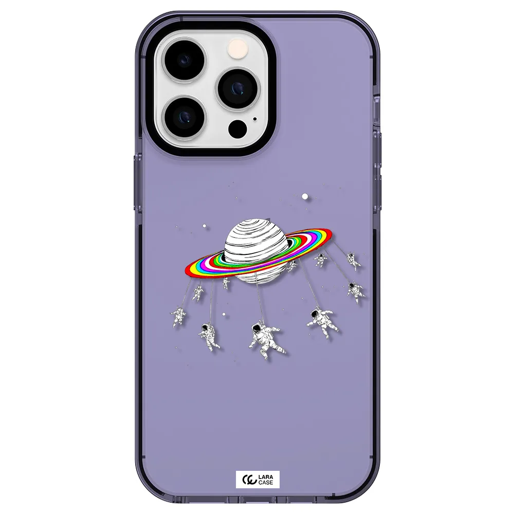 Pluto Rainbow Apple iPhone 15 Pro impact Lilac Case