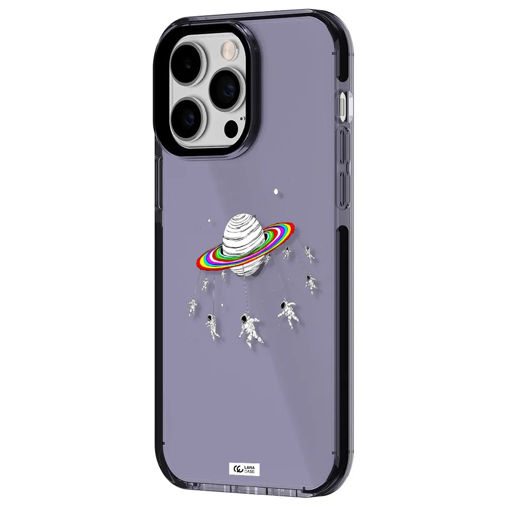 Pluto Rainbow Apple iPhone 15 Pro impact Lilac Case