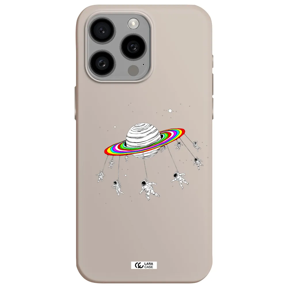 Pluto Rainbow Apple Iphone 15 Pro max Silicone Stone Case