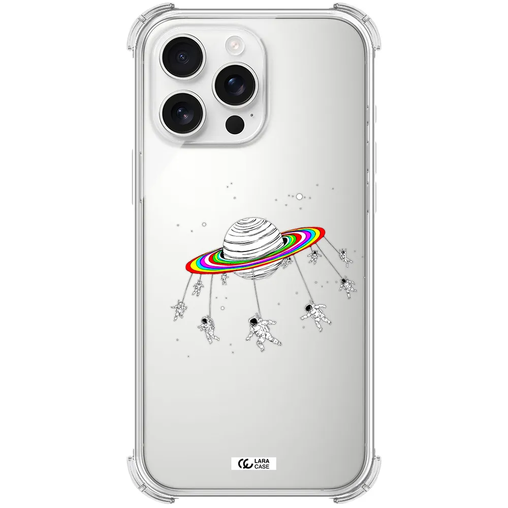 Pluto Rainbow Apple Iphone 16 Pro Max Clear Pc Case