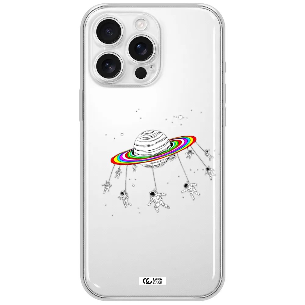 Pluto Rainbow Apple Iphone 16 Pro Max Clear Tpu Case