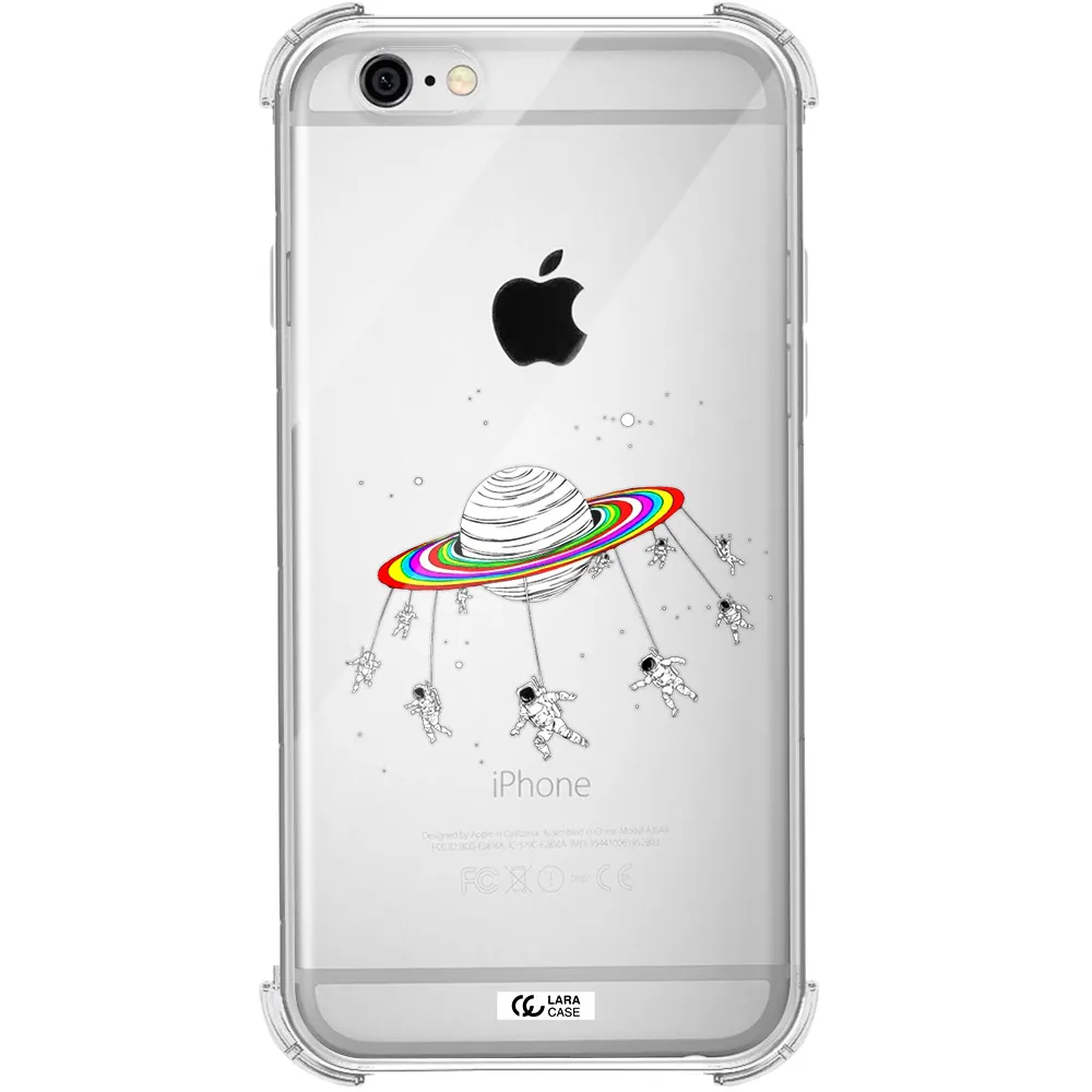 Pluto Rainbow Apple iPhone 6 Clear PC Case