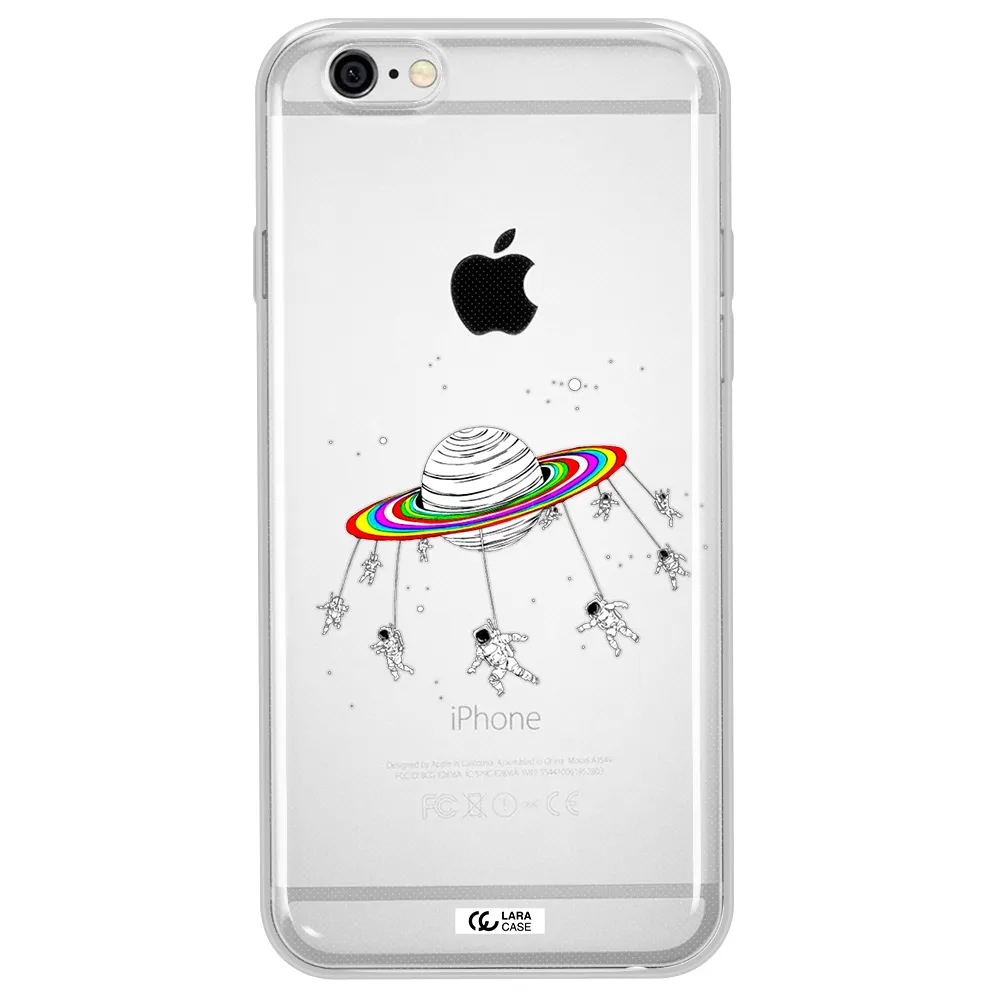 Pluto Rainbow Apple iPhone 6 Clear TPU Case