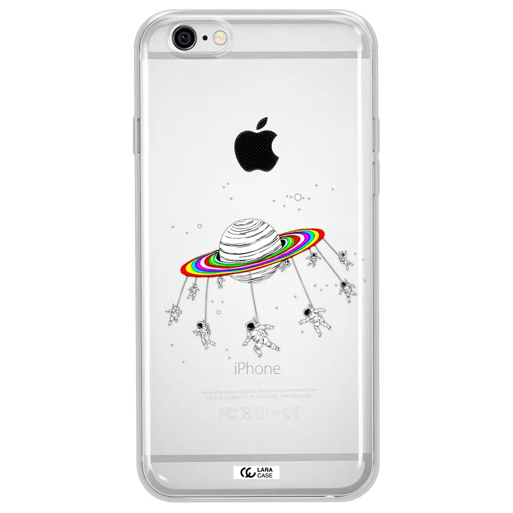 Pluto Rainbow Apple iPhone 6 plus Clear TPU Case