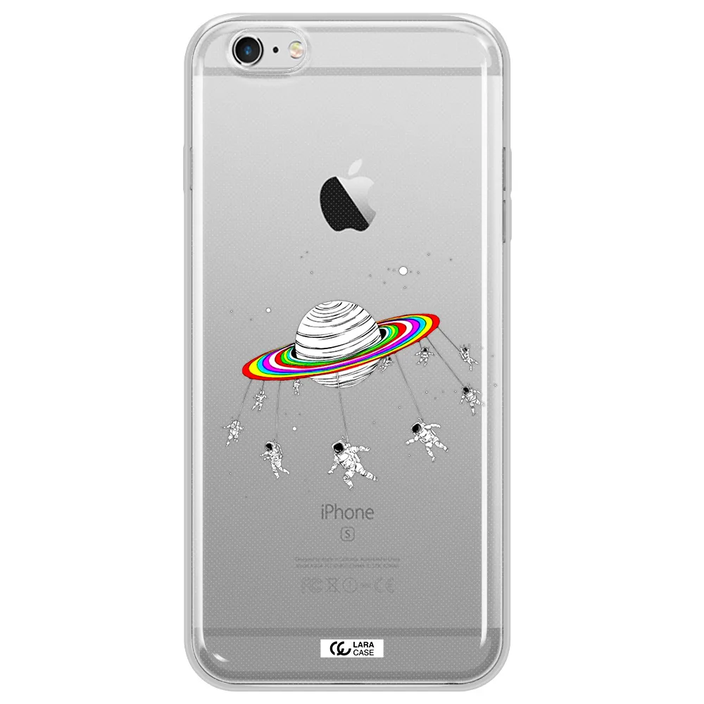 Pluto Rainbow Apple iPhone 6 s plus Clear TPU Case