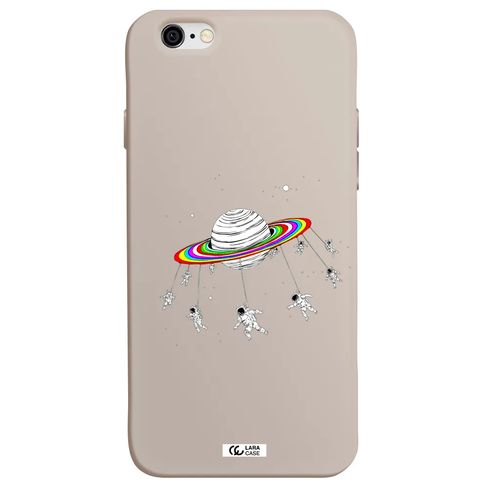 Pluto Rainbow Apple iPhone 6 Silicone Stone Case