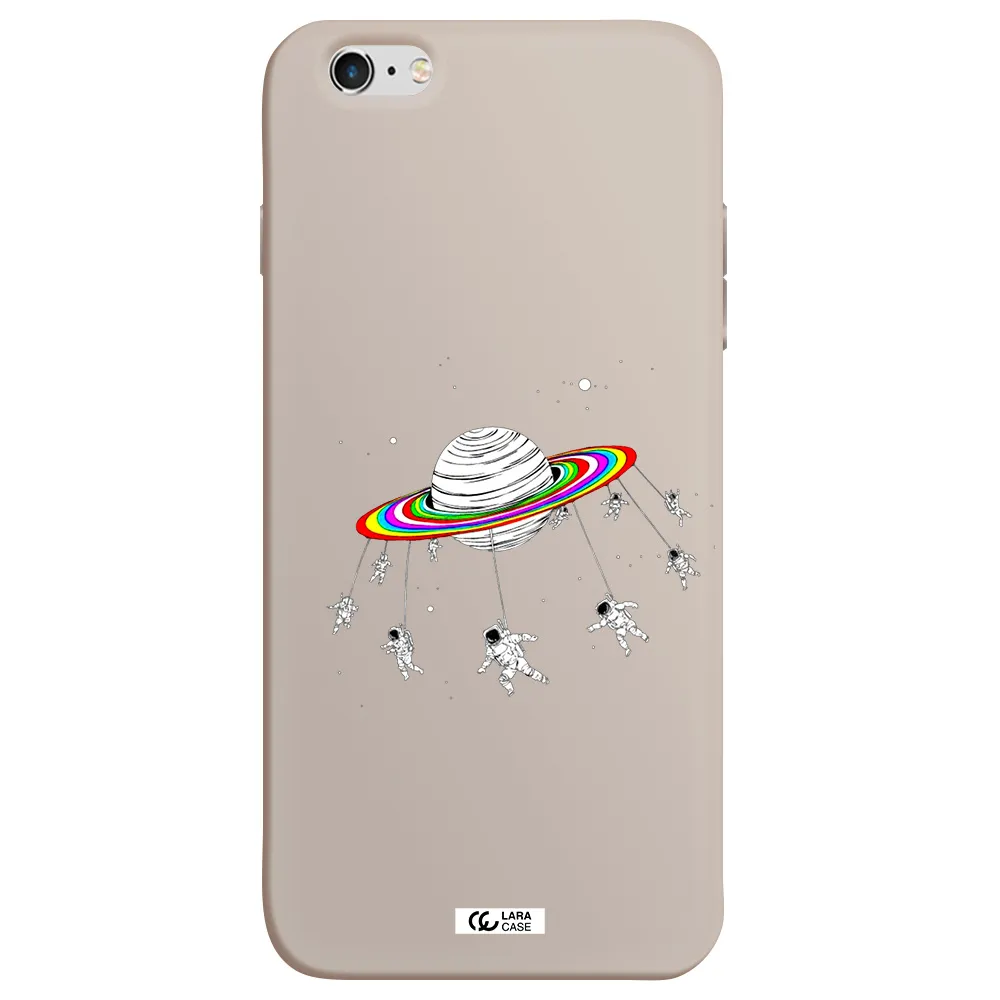 Pluto Rainbow Apple iPhone 6S Silicone Stone Case