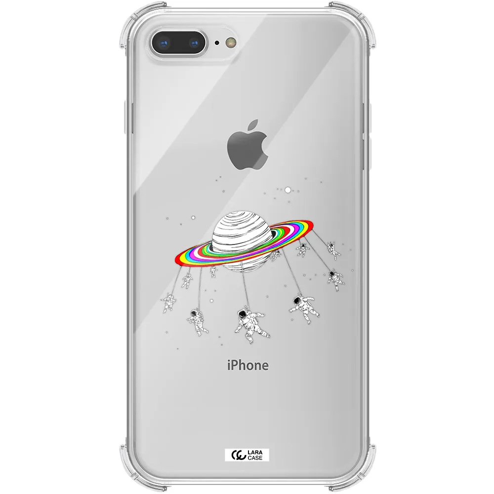Pluto Rainbow Apple iPhone 7 plus Clear PC Case