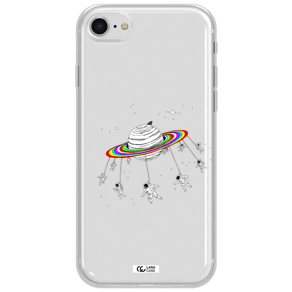Pluto Rainbow Apple Iphone Se 2020 Clear Tpu Case