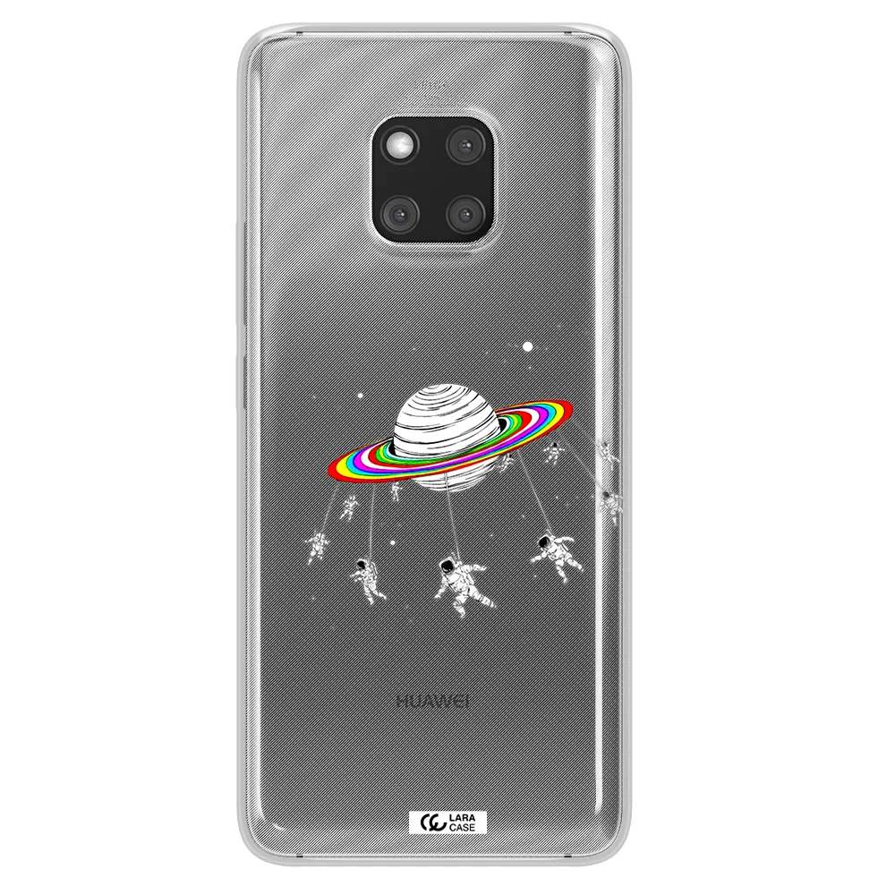 Pluto Rainbow Huawei Mate 20 Pro Clear TPU Case