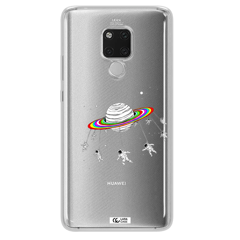 Pluto Rainbow Huawei Mate 20X Clear TPU Case