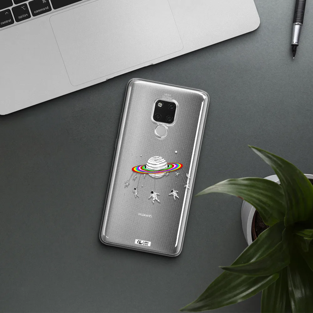 Pluto Rainbow Huawei Mate 20X Clear TPU Case