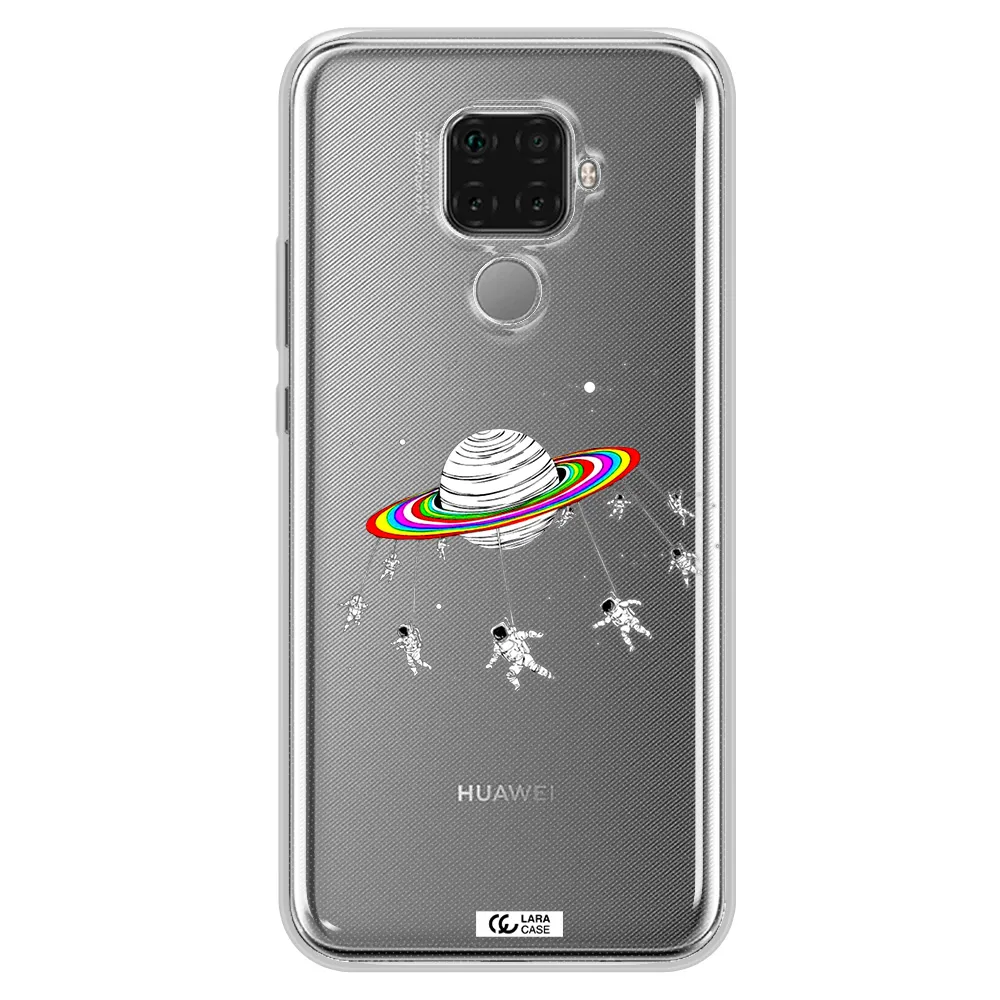 Pluto Rainbow Huawei Mate 30 Lite Clear TPU Case