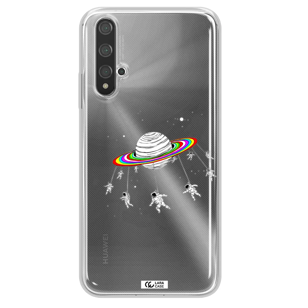 Pluto Rainbow Huawei Nova 5t Clear TPU Case