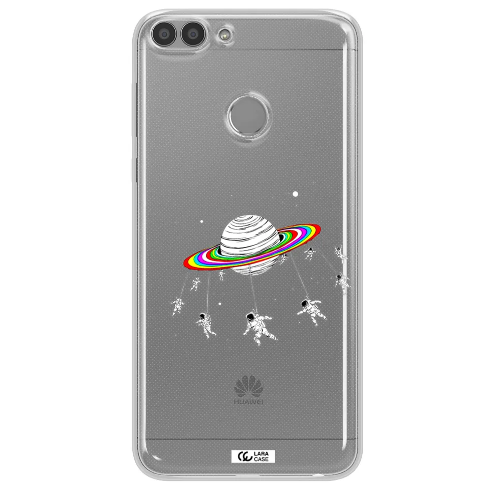 Pluto Rainbow Huawei P Smart 2017 Clear TPU Case