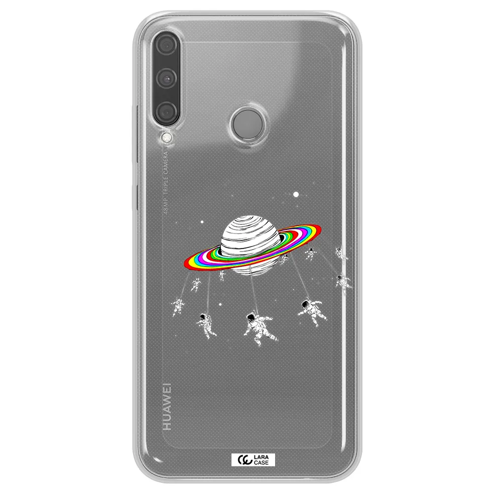 Pluto Rainbow Huawei P40 Lite E Clear TPU Case