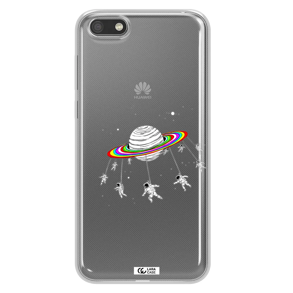 Pluto Rainbow Huawei Y5 2018 Clear TPU Case
