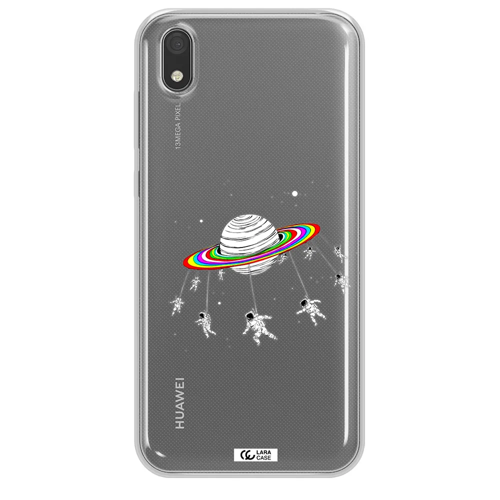 Pluto Rainbow Huawei Y5 2019 Clear TPU Case