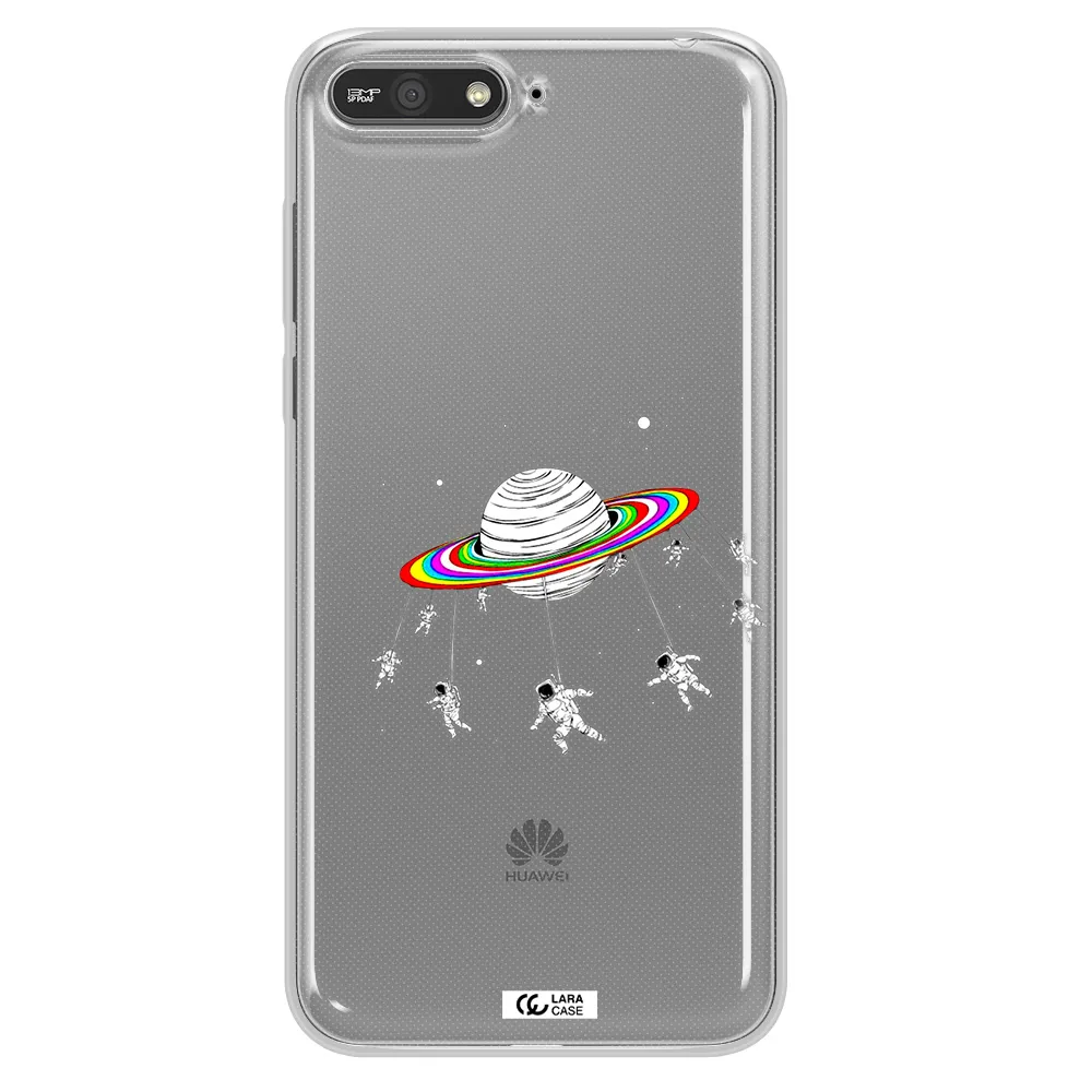 Pluto Rainbow Huawei Y6 2018 Clear TPU Case