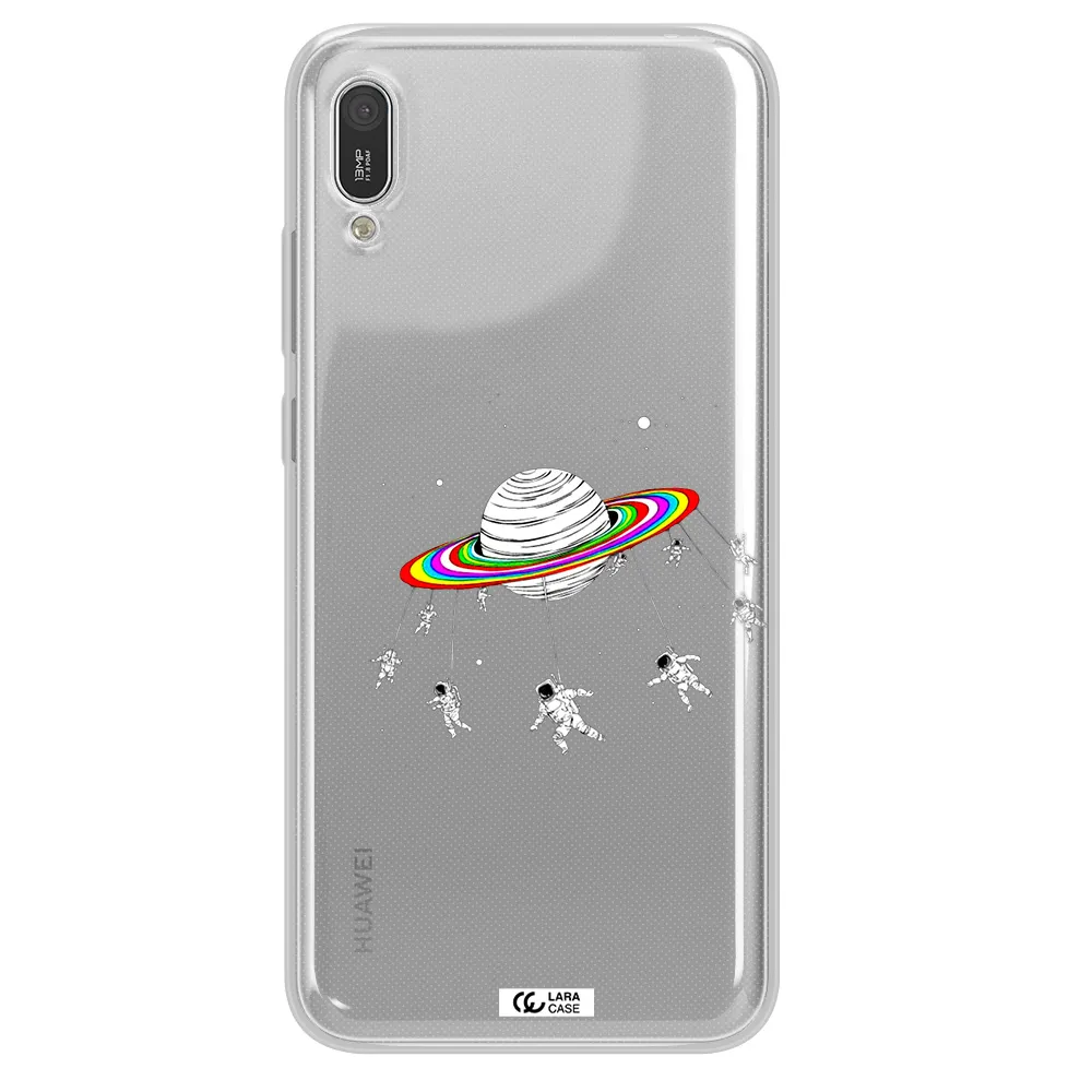 Pluto Rainbow Huawei Y6 Pro 2019 Clear TPU Case