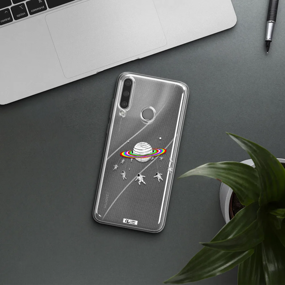 Pluto Rainbow Huawei Y6P Clear TPU Case