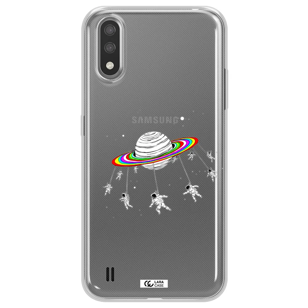 Pluto Rainbow Samsung A01 Clear TPU Case