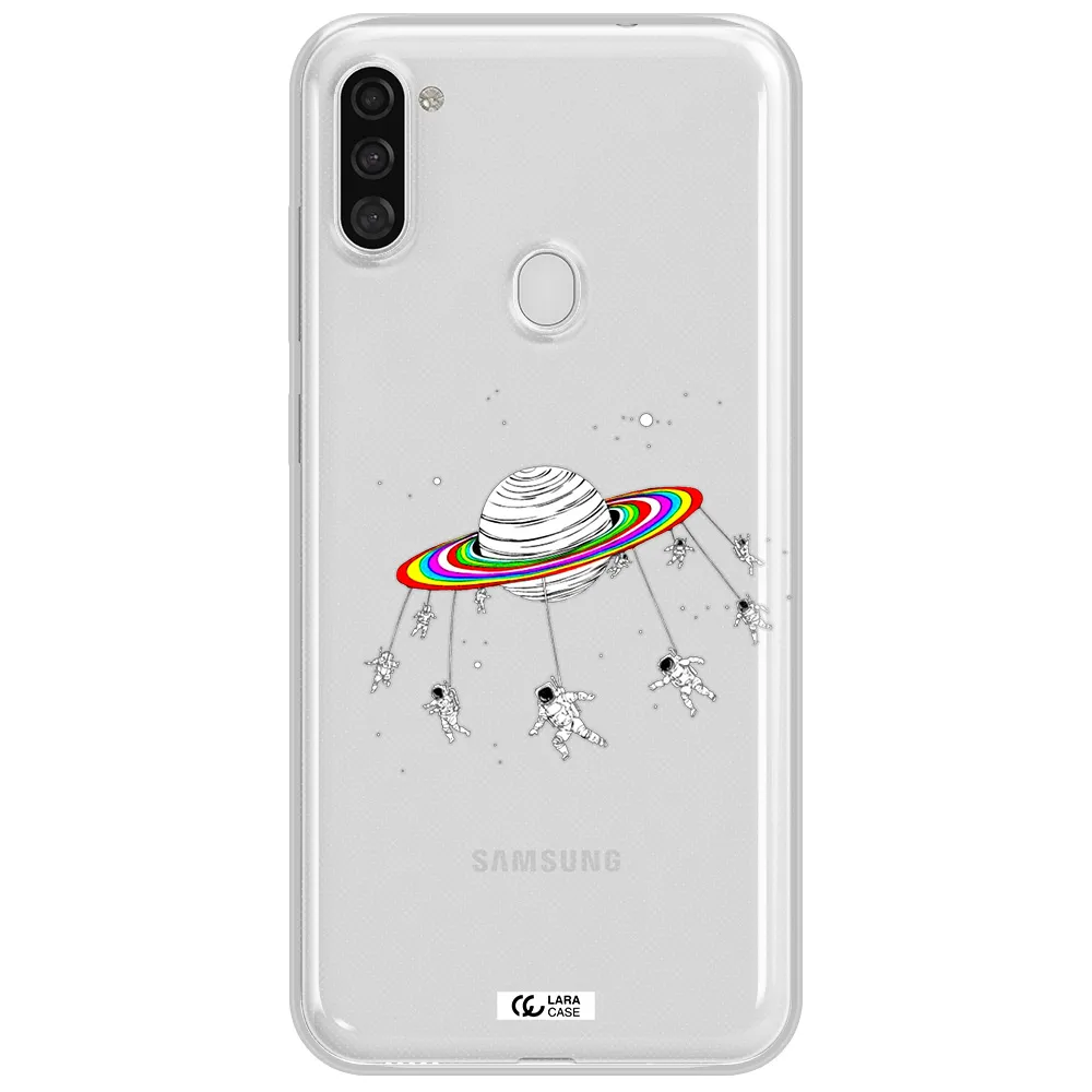 Pluto Rainbow Samsung A11 Clear TPU Case