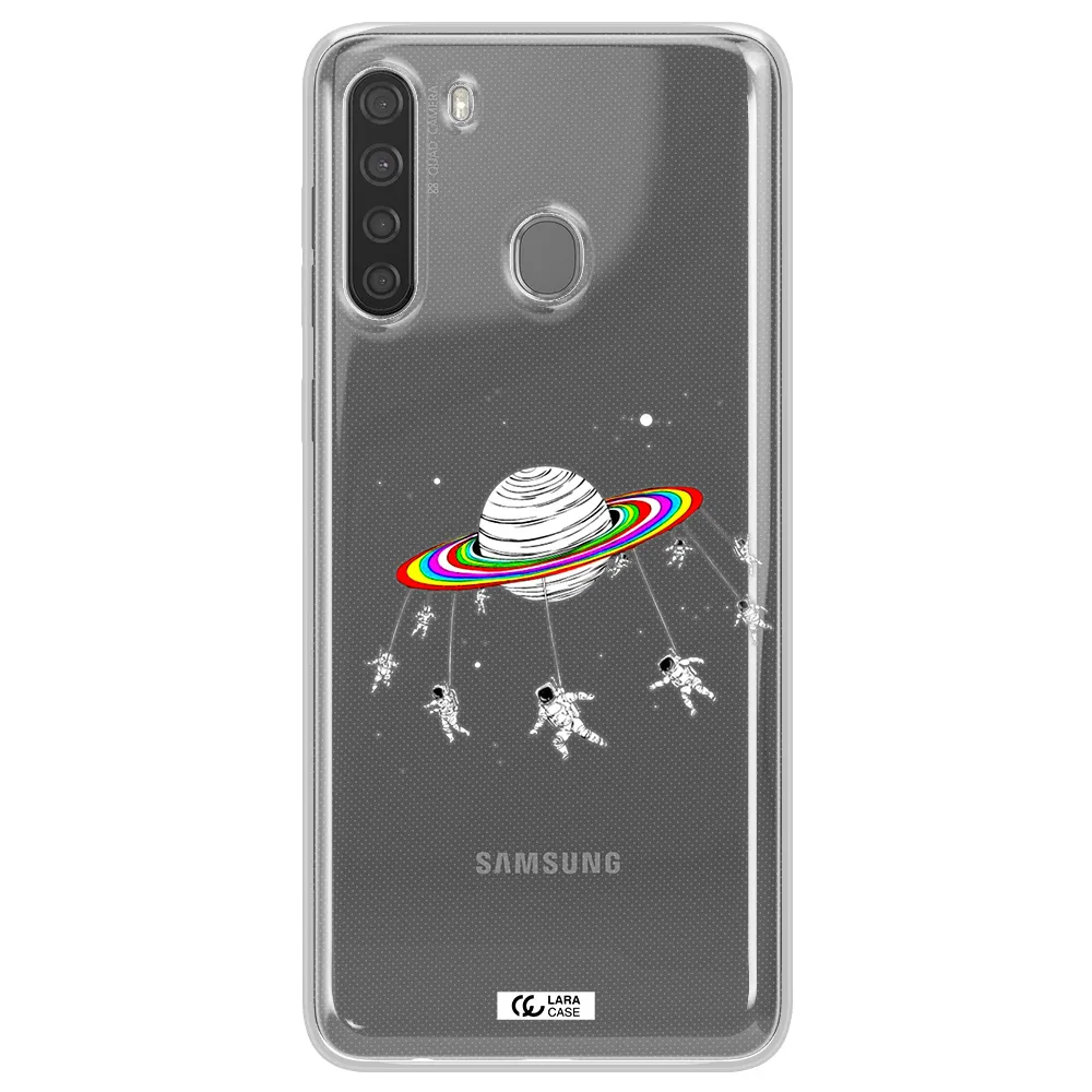 Pluto Rainbow Samsung A21 Clear TPU Case