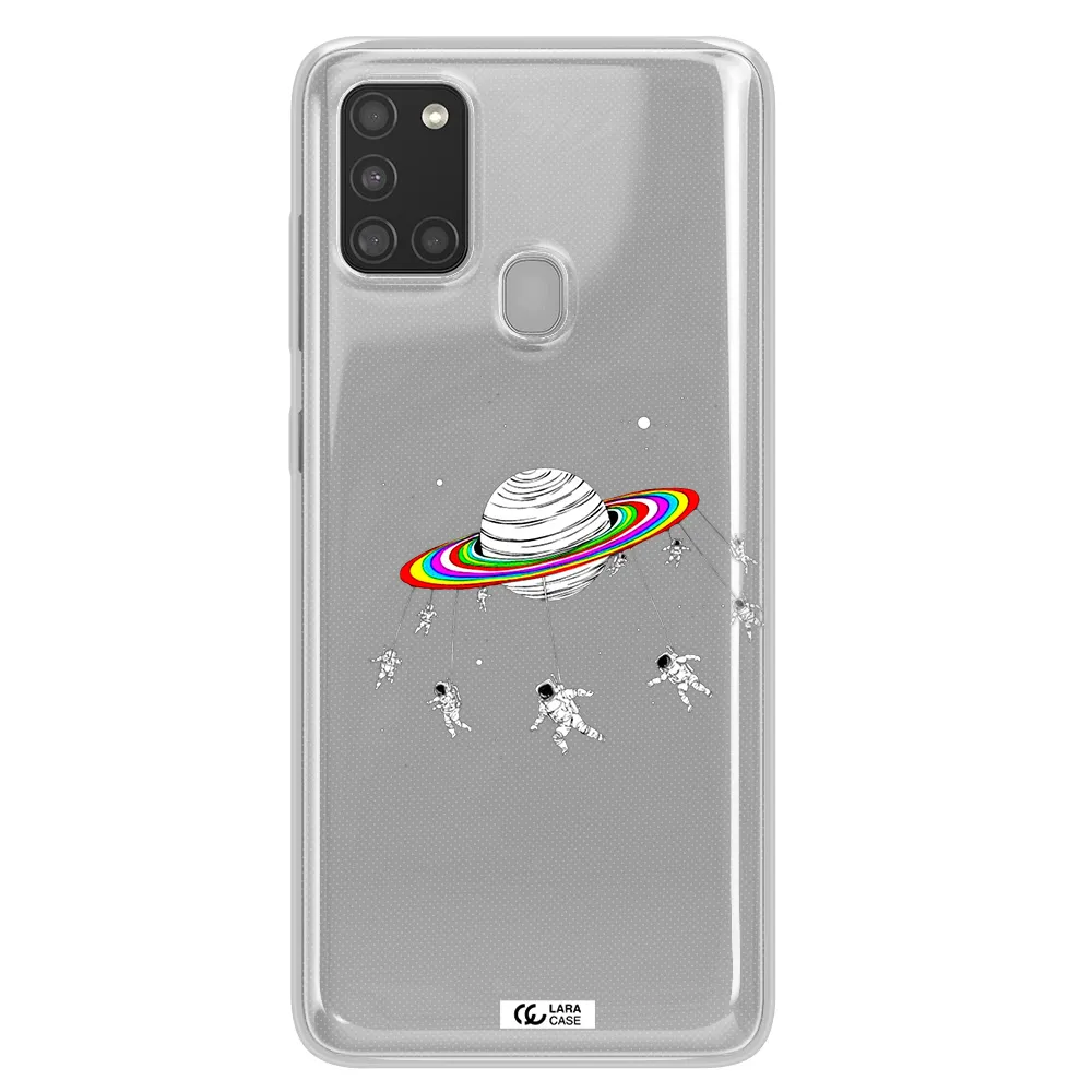 Pluto Rainbow Samsung A21S Clear TPU Case