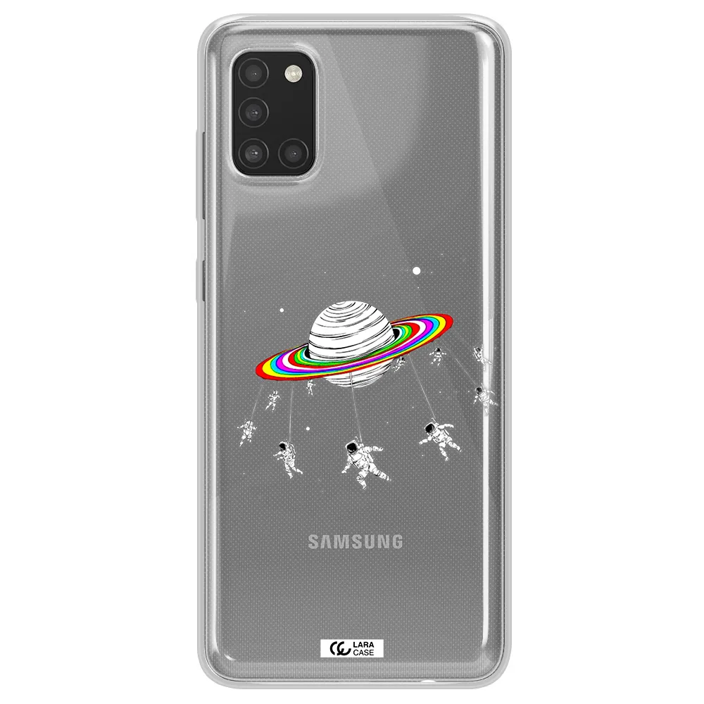 Pluto Rainbow Samsung A31 Clear TPU Case