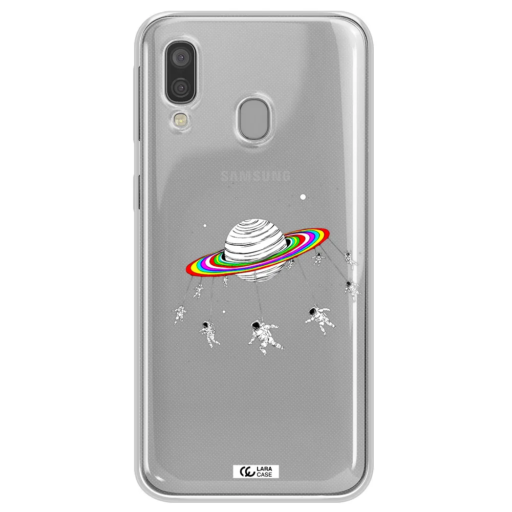 Pluto Rainbow Samsung A40 Clear TPU Case