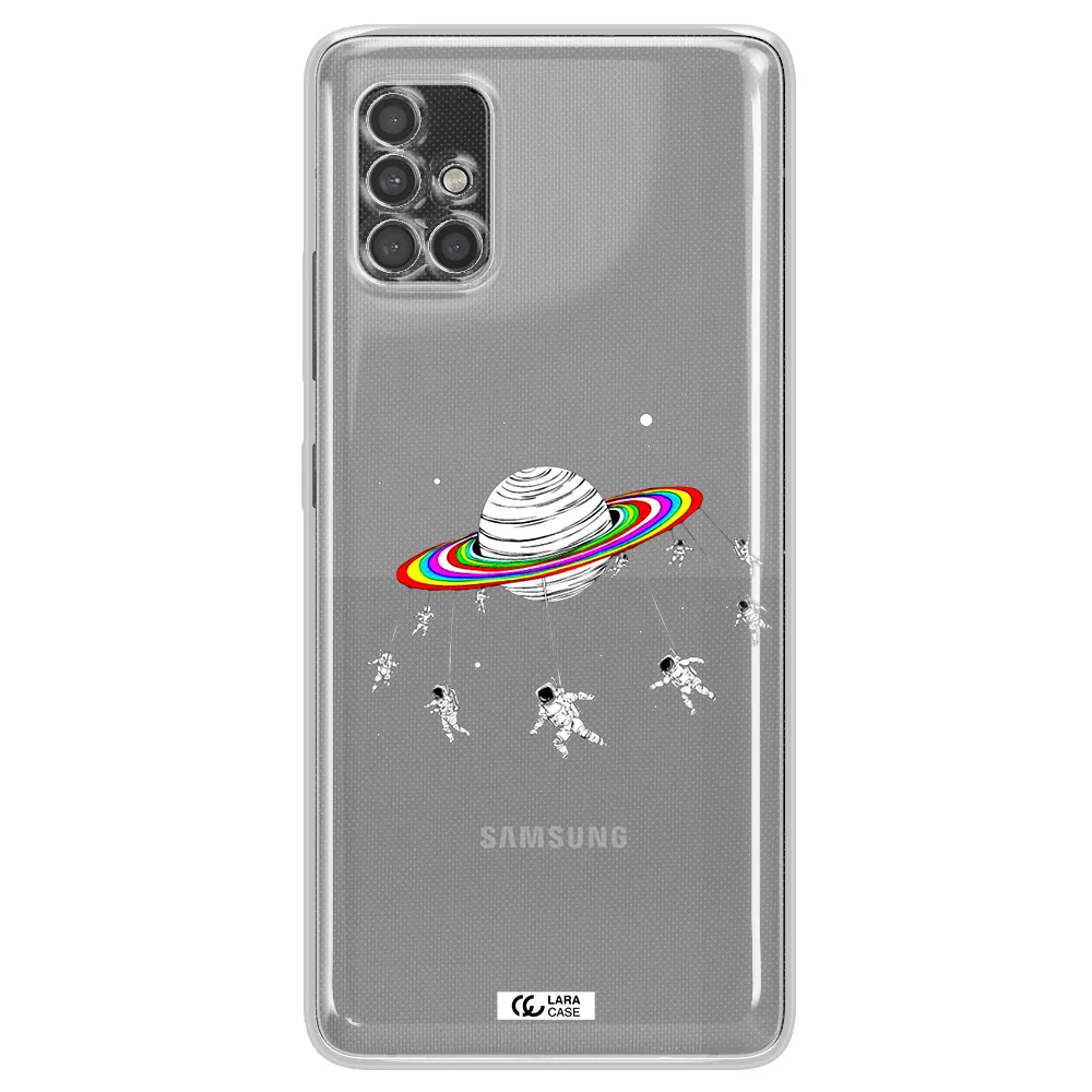 Pluto Rainbow Samsung A40S Clear Tpu Case