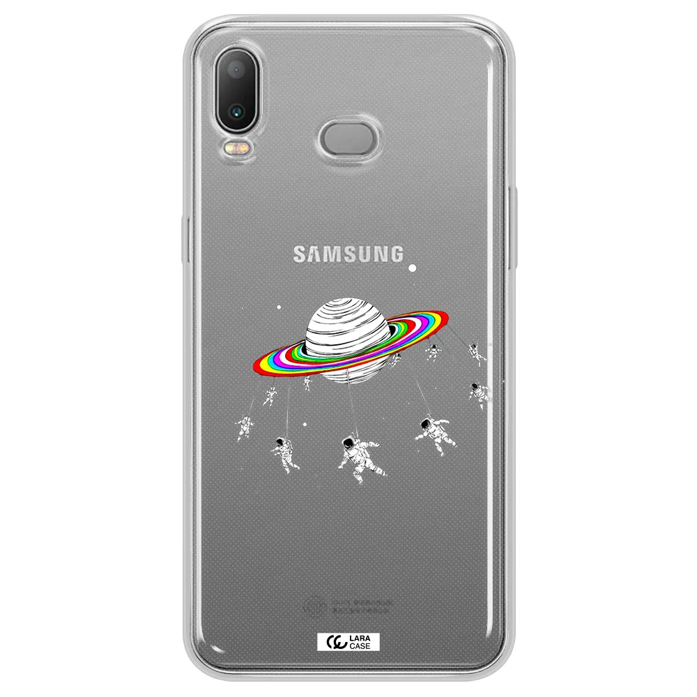 Pluto Rainbow Samsung A6S Clear TPU Case