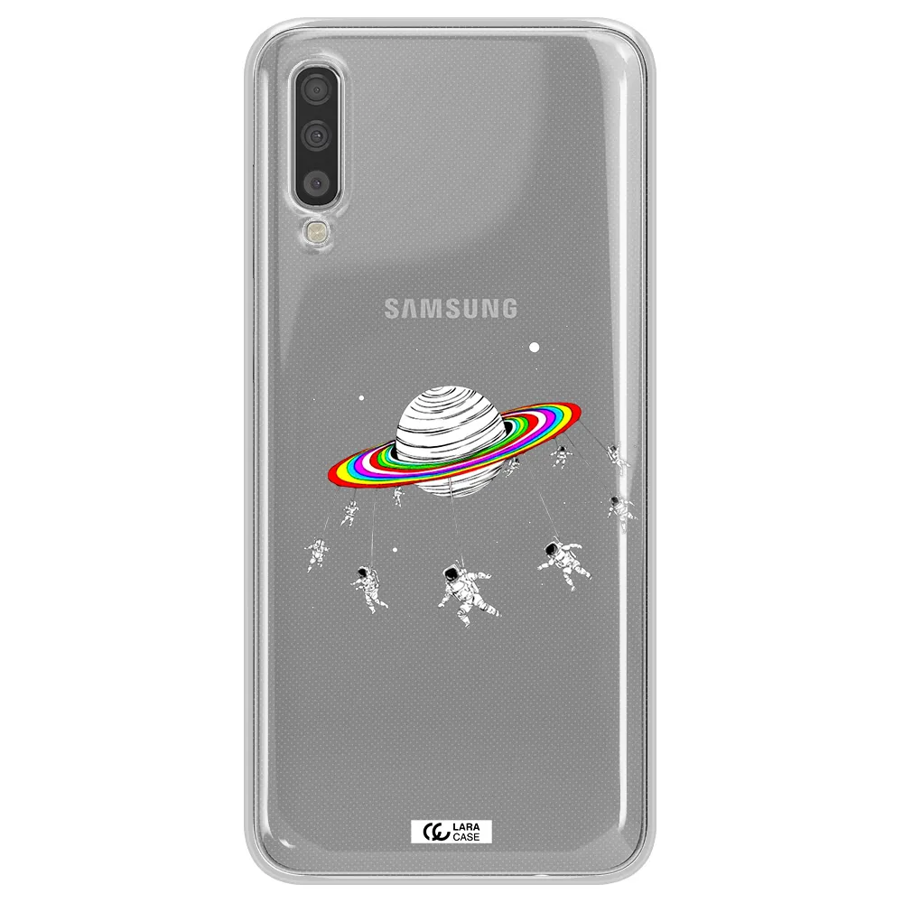 Pluto Rainbow Samsung A70S Clear Tpu Case