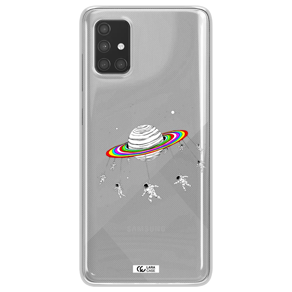 Pluto Rainbow Samsung A71 Clear TPU Case