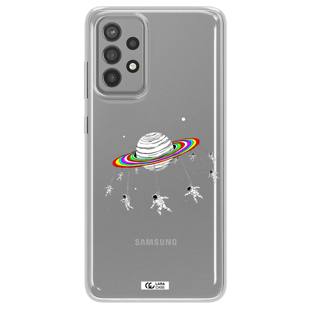Pluto Rainbow Samsung A72 Clear TPU Case