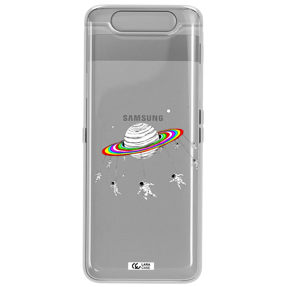 Pluto Rainbow Samsung A80 Clear TPU Case