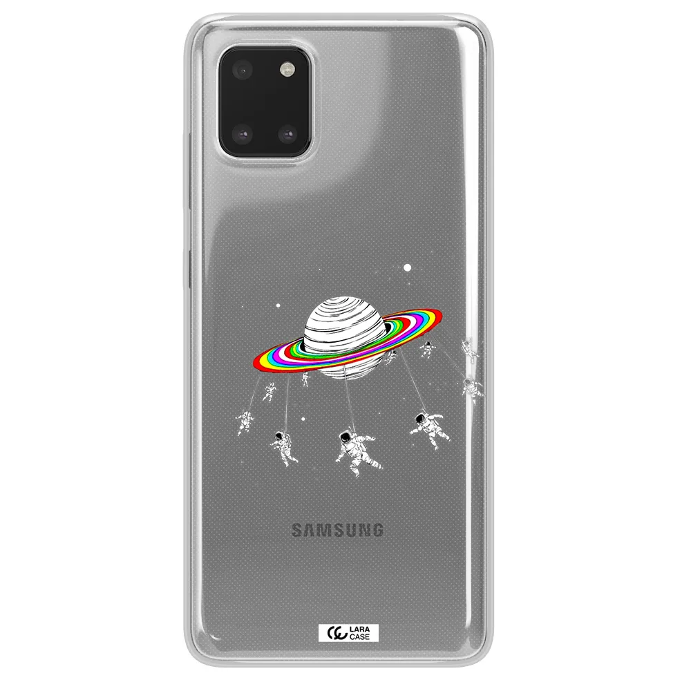 Pluto Rainbow Samsung A81 Clear TPU Case