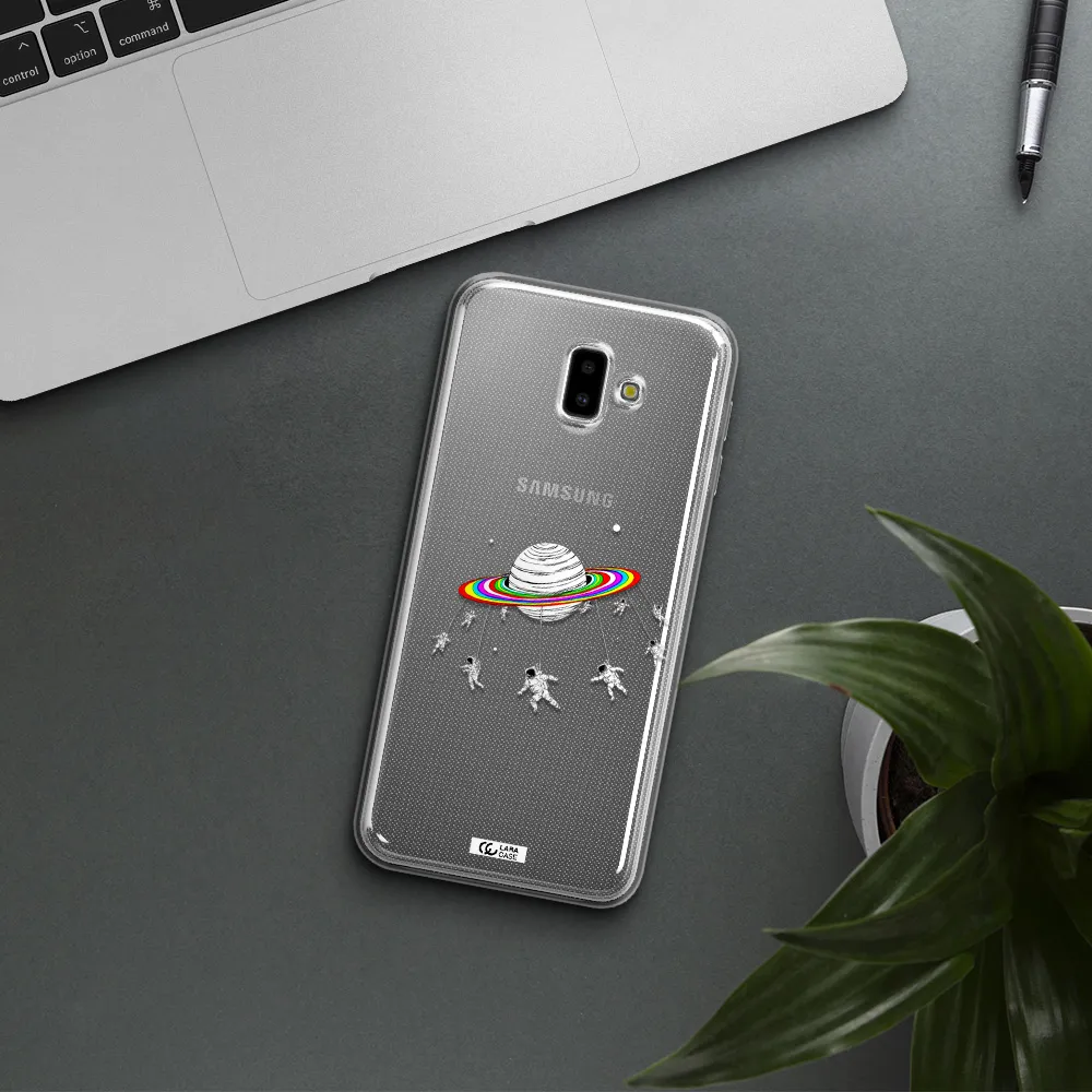 Pluto Rainbow Samsung J6 Plus Clear TPU Case