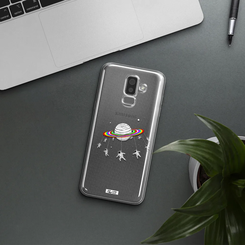 Pluto Rainbow Samsung J8 Clear TPU Case