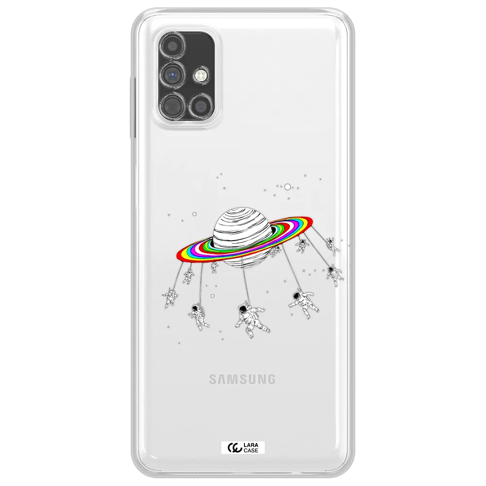 Pluto Rainbow Samsung M51 Clear TPU Case
