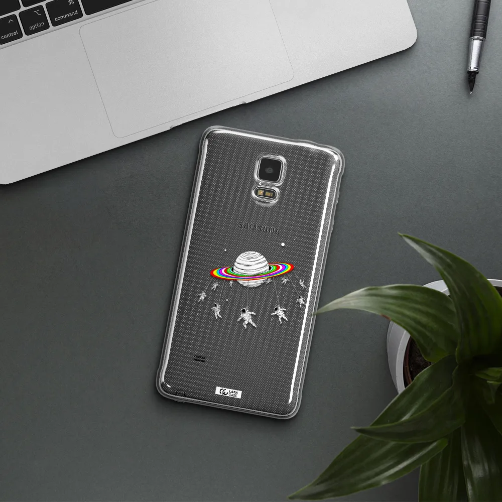 Pluto Rainbow Samsung Note 4 Clear TPU Case