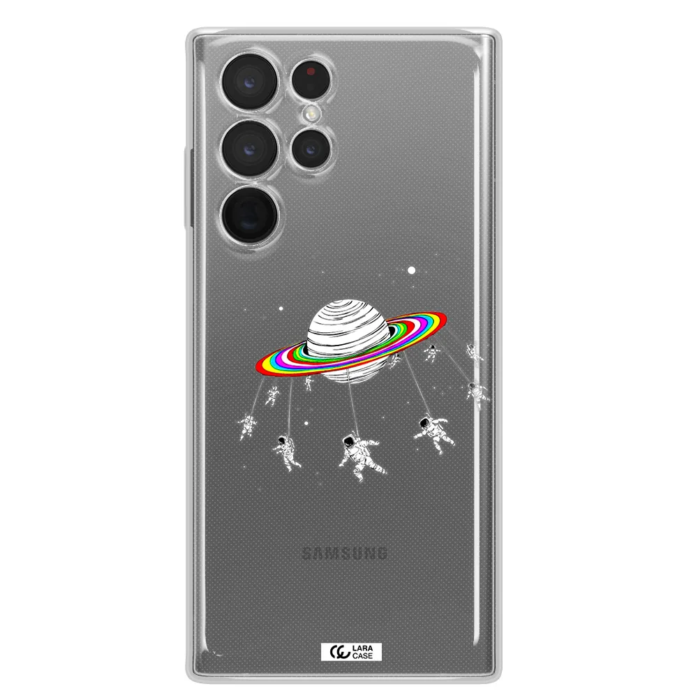 Pluto Rainbow Samsung S 22 Ultra Clear TPU Case