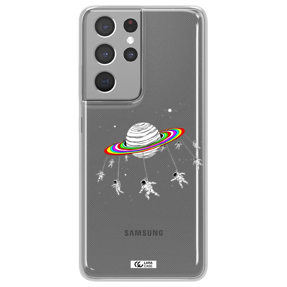 Pluto Rainbow Samsung S21 Ultra Clear TPU Case
