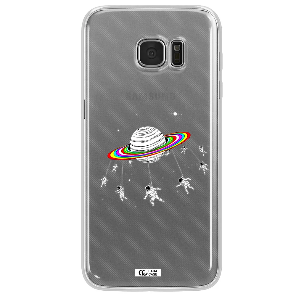 Pluto Rainbow Samsung S7 Edge Clear TPU Case