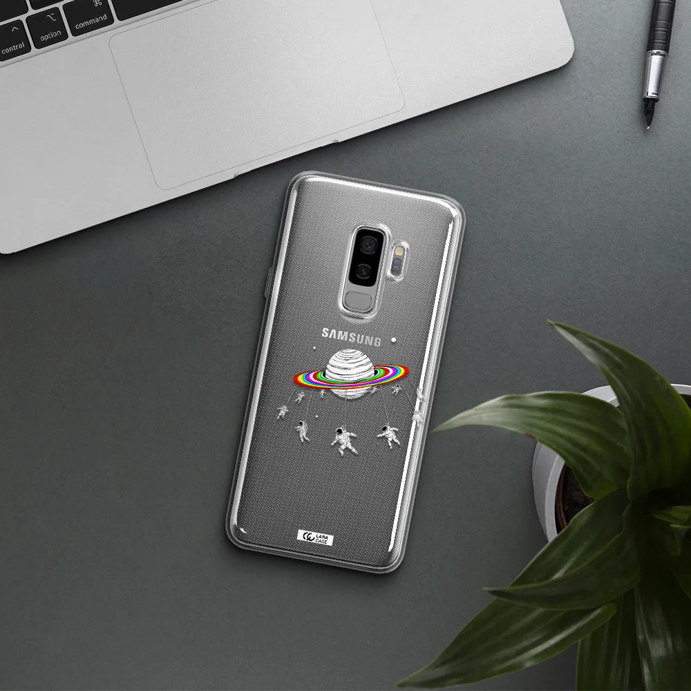 Pluto Rainbow Samsung S9 Plus Clear TPU Case
